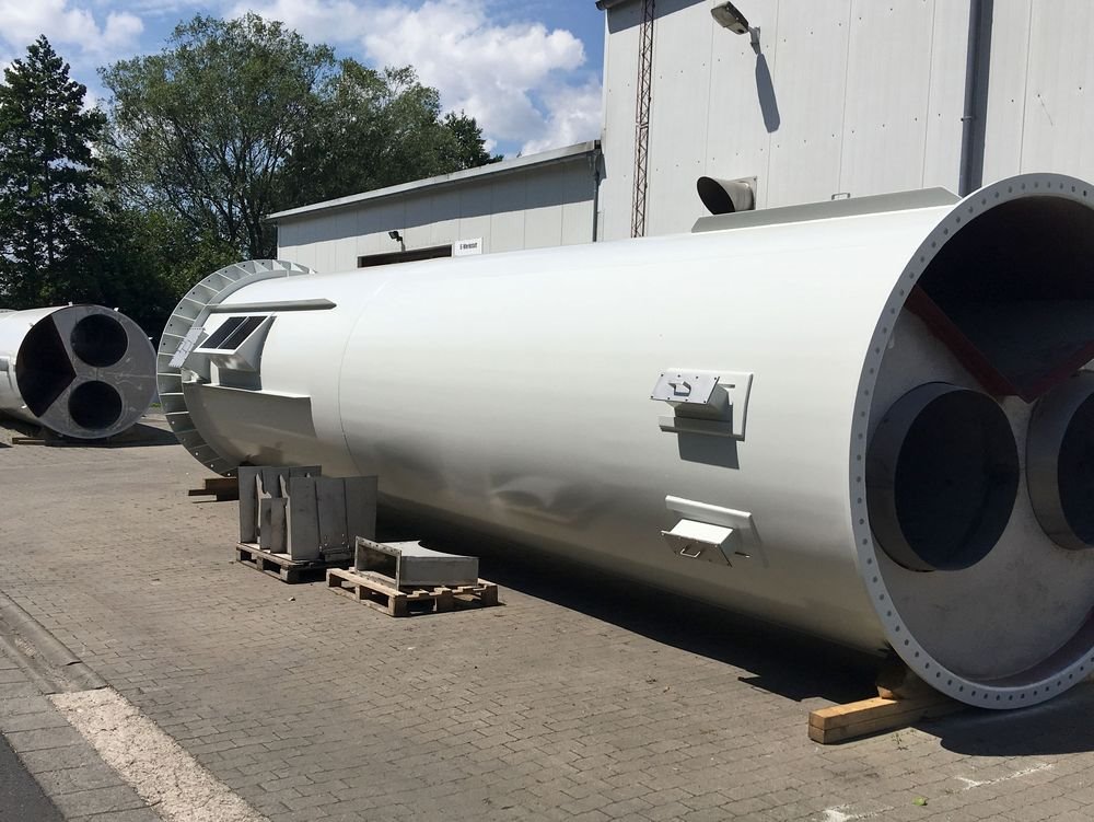 Exhaust air purification for production of vinyl flooring.